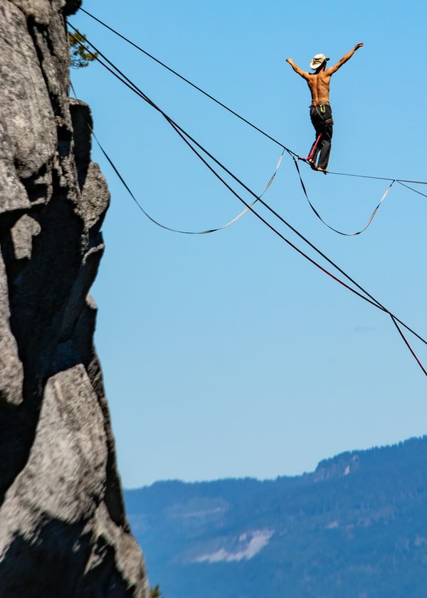 Man doing strange stuff