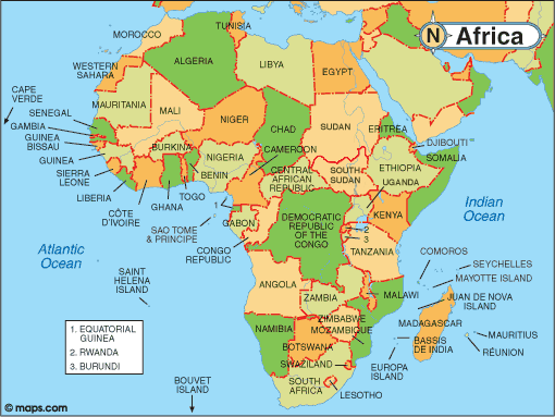 Credit Photo: Infoplease/Atlas/Africa